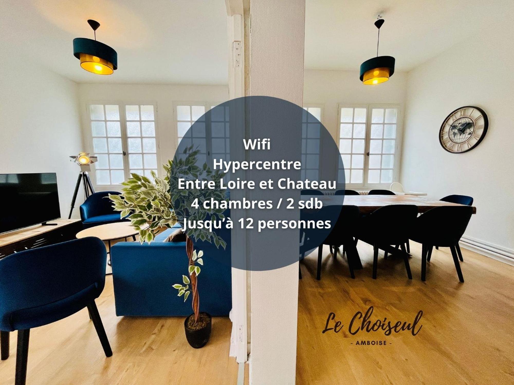 Le Choiseul - T5 Entre Loire Et Chateau Royal - Manoir De La Concorde Amboise Eksteriør bilde